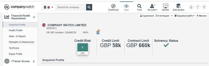 Credit limit 1